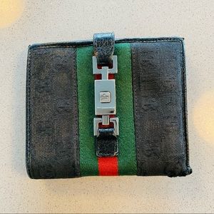Gucci monogram web wallet